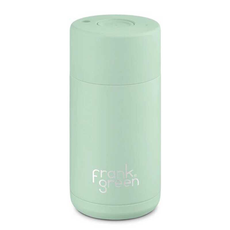 frank green 12oz Ceramic Cup with Push Button Lid Mint Gelato image number 0